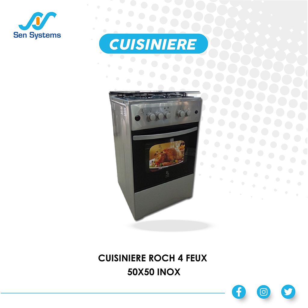 50X50I CUISINIERE ROCH 4 FEUX 50X50 INOX